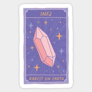 INFJ - Rarest On Earth Tarot Card Sticker